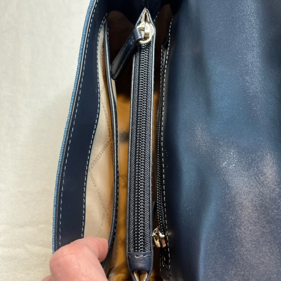 MICHAEL KORS Sloan Signature Denim Chain Strap Small Shoulder Crossbody Bag - Picture 10 of 12